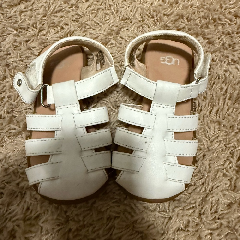 UGG Kids White Sandals